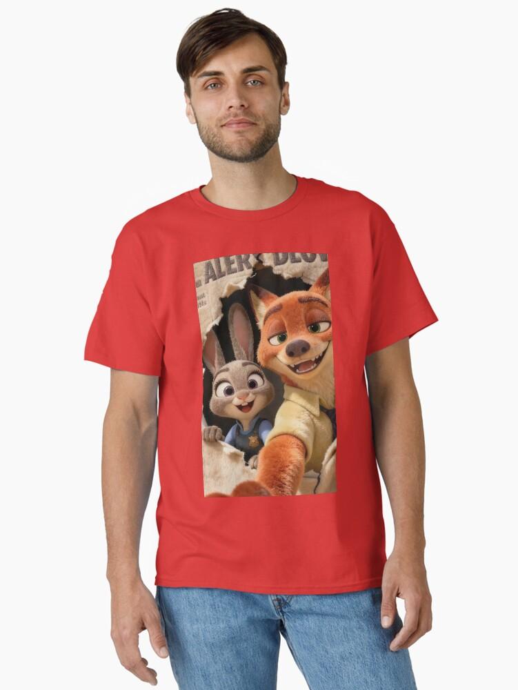 Zootopia Zootopia Fan Art – Judy Hopps & Nick Wilde Cute Duo Illustration Classic T-Shirt