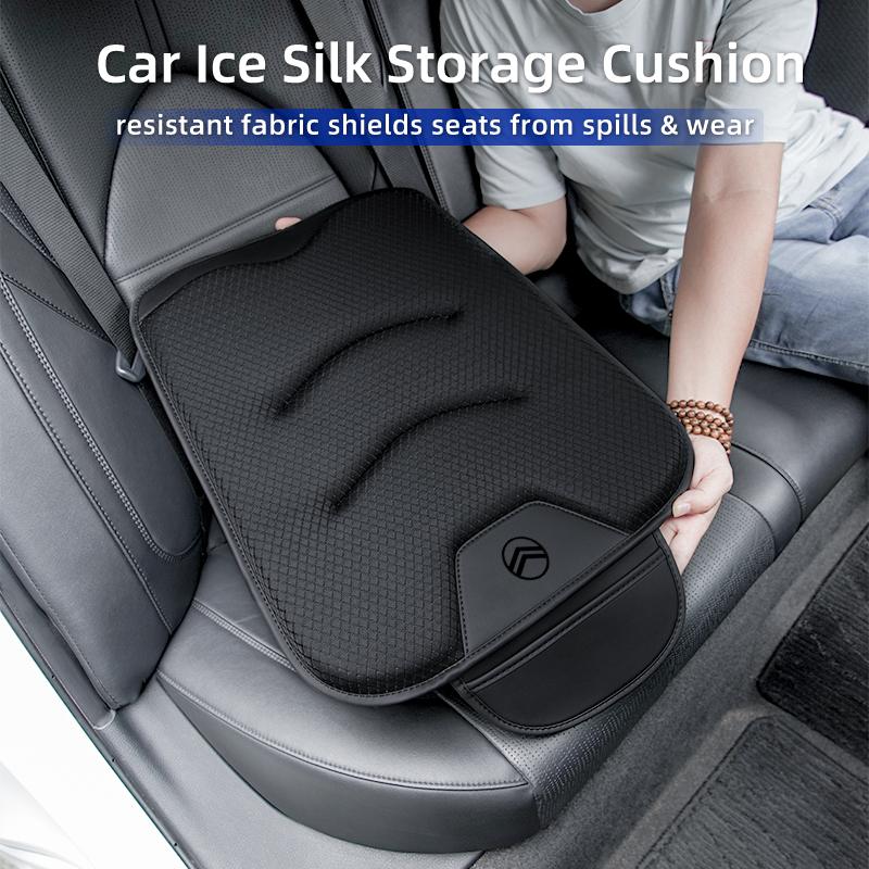 AEF3 Ice Silk Car Seat Cushion Heightening Pad For Citroen C4 C3 C5 C1 C2 Celysee Berlingo Picasso Cactus Aircross Saxo Grand