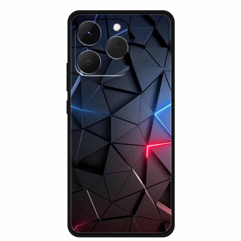 Чехол для Realme 15T 5G Черный Мягкий Силикон ТПУ Чехлы для Телефона для Realme 15T 5G Пылезащитный Защитный Задний Чехол Для Realme15T 6.57"