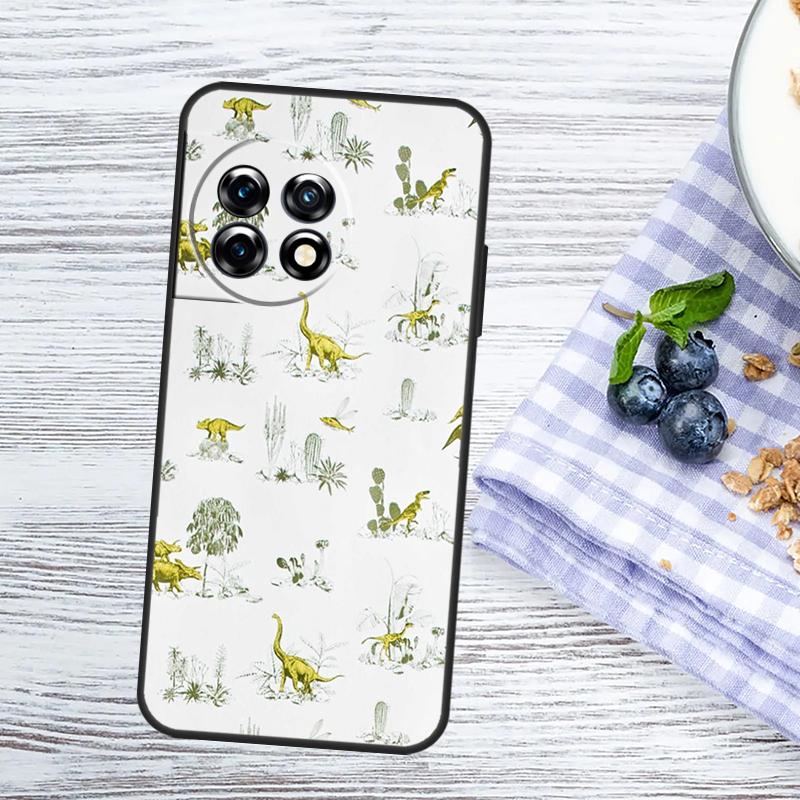 Dinosaur Pattern Case For OnePlus Nord CE 5 4 3 2 Lite N20 N30 OnePlus 15R 13T 13R 12R 10T 10R 11 13 15 Cover