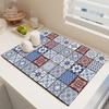 Mud Absorbent Quickly Dry Heat Resistant Non-Slip Tableware Pad Dish Drying Mat Placemat Coffee Mat CDN