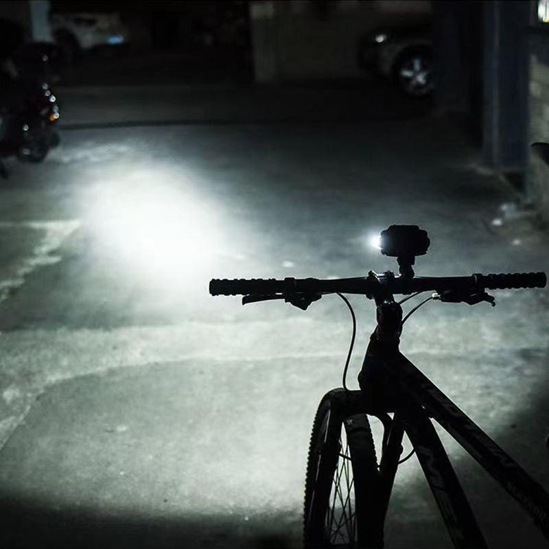Eight-core Bright Charging Strong Light Super Bright Night Riding Waterproof Mountain Bike Light