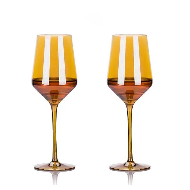 Модные гальванизированные золотые стеклянные бокалы для вина, бокалы для шампанского, бокалы для шампанского, винтажные бокалы, оригинальные коктейльные бокалы