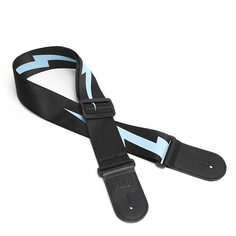 Guitar strap, high-end electric guitar strap, genuine leather, folk guitar strap, lightning instrument strap
