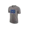 Letter Print Crew Neck Training Sport Short Sleeve T-Shirt Men Tops Gray DR6468-063