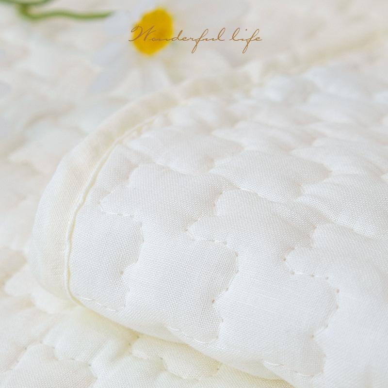 White Sofa Cushion Simple Modern Four Seasons Universal Non-Slip Cotton Seat Cushions Pastoral Style Sofa Cover Cover Cloth