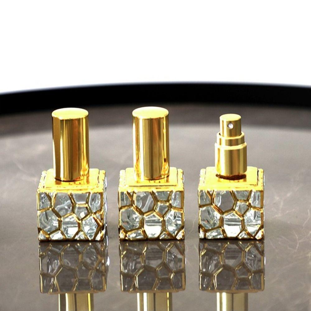 Luxury Glass Refillable Electroplating Cosmetics Aromatherapy Sample Vial  Bottle Mini Spray Bottles  Atomizer