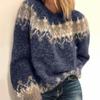 New Women's Clothing Autumn and Winter Casual Loose Jacquard Women's Sweater