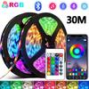 1M-30M RGB LED Strip Light Bluetooth APP Control Color Changing Light Flexible LED Lamp Tape For TV BackLight Room Decoration