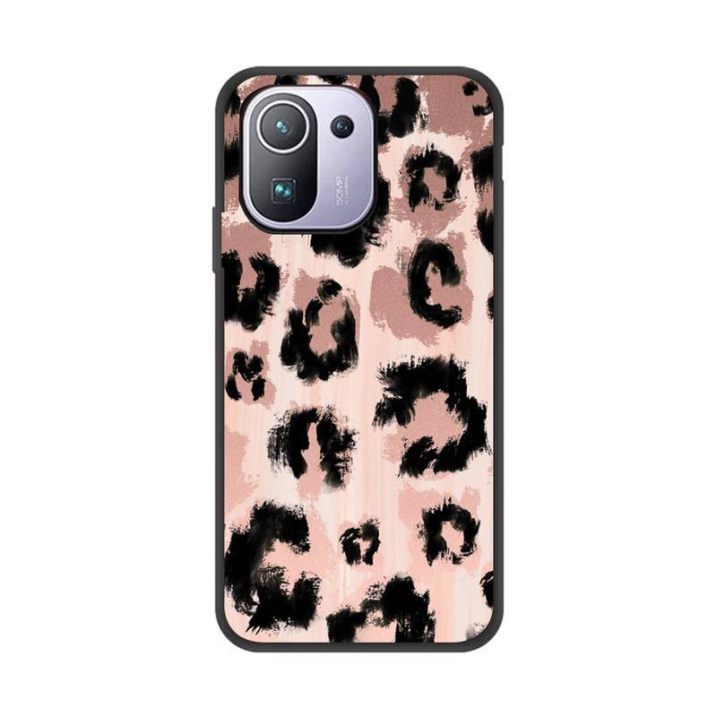 Leopard Print Pattern Phone Case For Xiaomi Redmi 8A 9 K30 Pro 9A Note 8T Note 8 9 Pro TPU Soft Silicone Black Cover