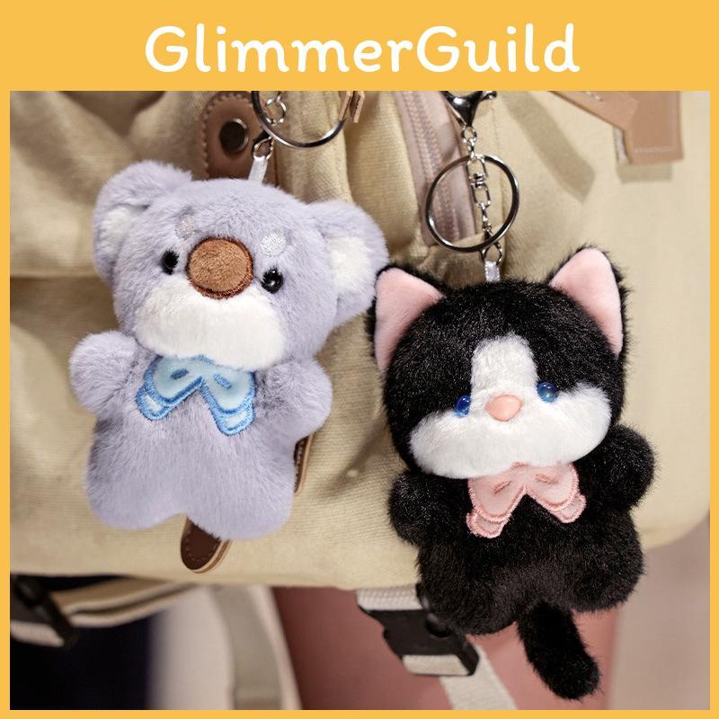 Delightful Cat Dog Koala Plush Toy Keychain Perfect For Girls Backpack Decoration