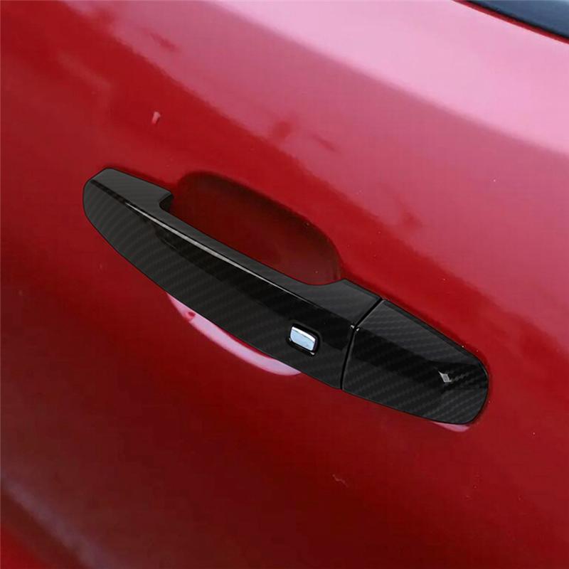 Car Exterior Door Handle Cover Trim Decor For Camaro 2016 2017 2018 Accessories, ABS