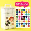 12/18/24/30/36/48/60/80 Colors Double Headed Oily Marker Set Alcohol Based Sketch Drawing Graffiti Art Marker For Manga School Art Supplies