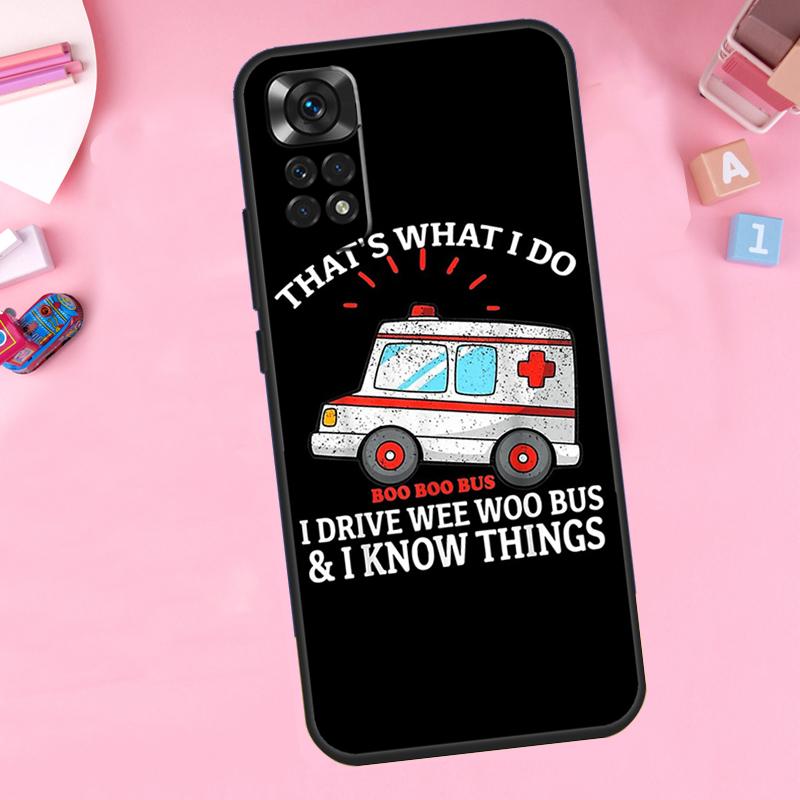 Чехол для телефона скорой помощи EMS EMT Парамедик для Xiaomi Redmi Note 11 10 9 8 12 Pro Turbo 9S 10S 11S 12S 9A 9C 10C 12C
