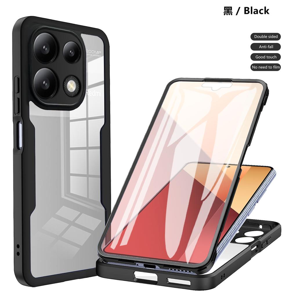 Для Xiaomi Poco M6 Pro 4G Чехол Poco X6 Покрытие POCOX6 Чехол для защиты всего тела Защитный 360 Двусторонний Чехол Funda Coque Capa