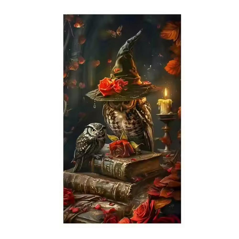 Набор для алмазной вышивки 5D DIY - Дизайн «Фэнтези Магические Книги», Полная мозаика из круглых алмазов для украшения дома