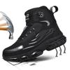 High-Top Couple Work Boots Indestructible Safety Shoes Steel Toe Men'S Boots Puncture-Proof Sneakers Men Non Slip Work Shoes