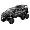 1/24 Dodge Mammoth RAM 1000 TRX 6x6 Pickup Metal Alloy Diecast Model Car Sound Light Pull Back High Simulation Collection Hobby