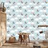 Pandas in the Rain Wallpaper for Living Room and Bedroom 50x1000