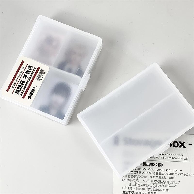 Пластиковый кейс-органайзер для K-pop фотокарточек 1 дюйм, пылезащитный, с рамкой для фото, держатель для карт, кейс для коллекции фотокарточек
