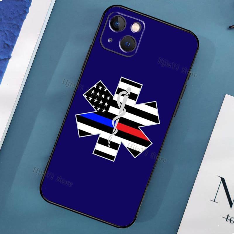 Чехол Emergency Medical Star of Life для iPhone 11 12 13 Pro Max Mini X XR XS Max 6 7 8 Plus SE 2020, задняя крышка телефона