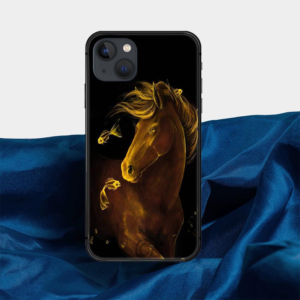 Чехол для телефона с лошадью и пони для iPhone Samsung Galaxy Redmi Xiaomi Oppo OnePlus Note SA 7 8 9 10 11 12 13 14 20 21 22 23 53 54 Pro Max Plus Ultra TPU Soft