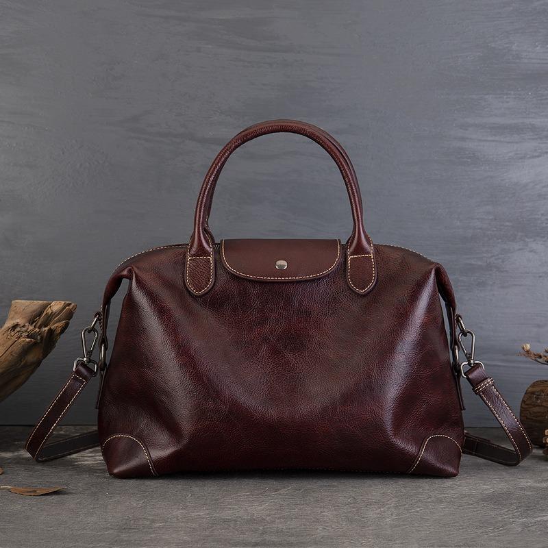 Винтажная женская сумка, большая вместительная сумка-тоут, простая сумка через плечо для поездок на работу