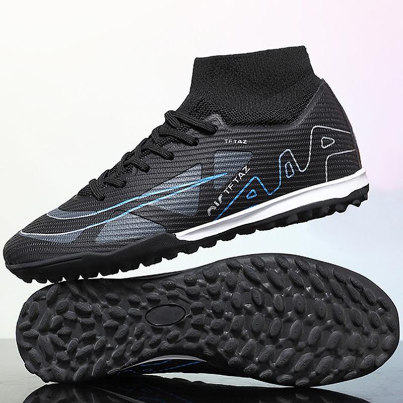 Sneakers Student Football Shoes Men's High Top Flying Weaving Training Nails Spikes 2025 Artificial Grass European Cup Crush