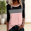 Tops For Women Lightning Wave Point Print Round Neck Long Sleeve T-shirt Fall Casual Slim Pullover Women's Long Sleeve Top