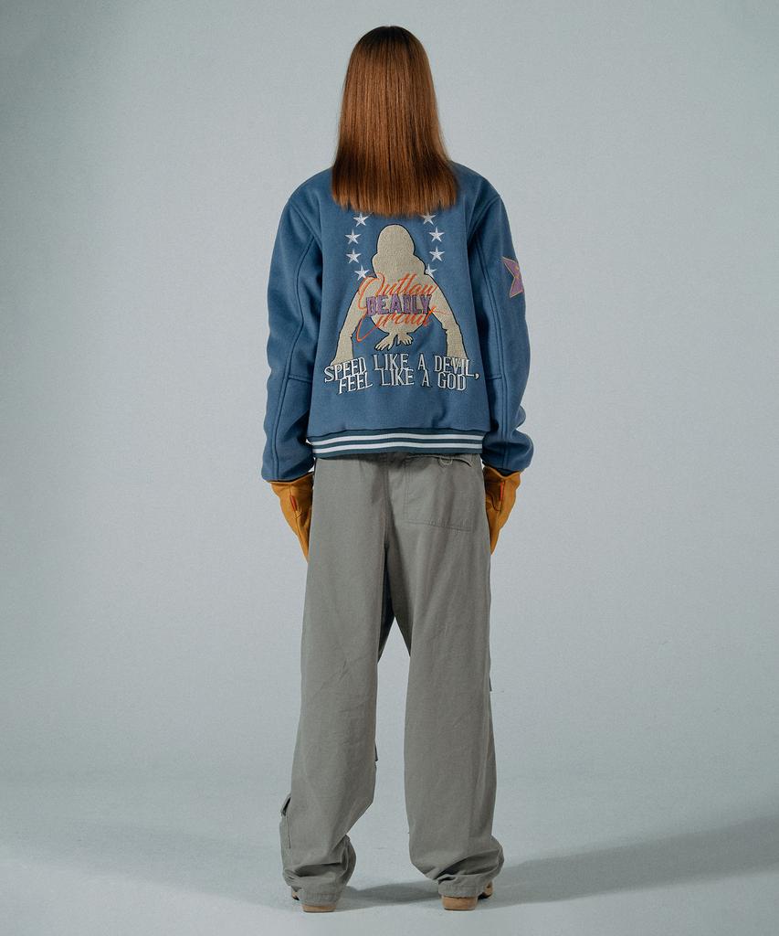 Куртка-бомбер Sculptor Varsity Standard Синяя