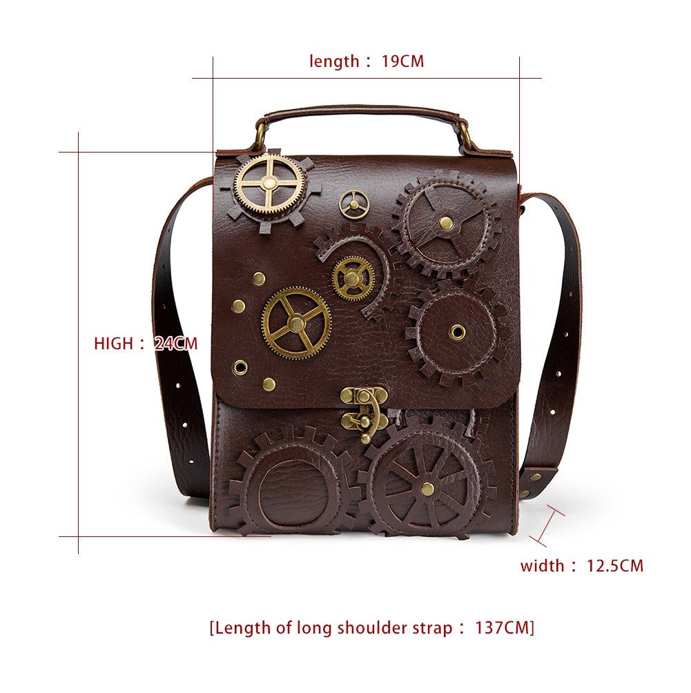 Стимпанк Ретро Стиль Женские Сумки-мессенджеры через плечо Портативные Большие Вместительные Повседневные Сумки-тоуты Женские Кошельки и Сумки