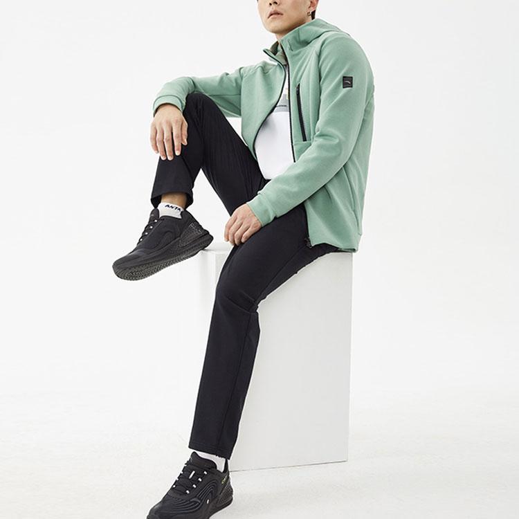 Anta Повседневная спортивная трикотажная куртка с капюшоном Мужские куртки Capo-Green 152137732-1