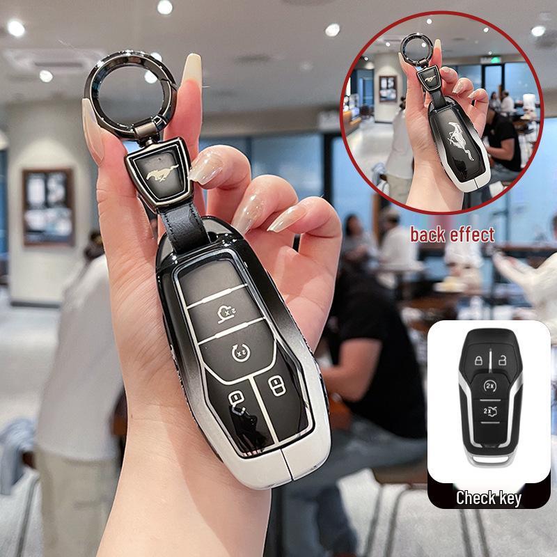 Compatible Smart and Remote Key Shells for Ford Edge, Mondeo, Taurus, and Lincoln Mustang.