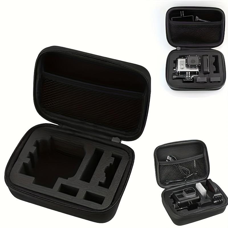 Heavy Duty EVA Storage Case for GoPro Hero 12/11/10/9/8/5, Xiaomi Yi 4K, SJCAM SJ4000, H9r - Shockproof Black Organizer with Foam Insert, Durable