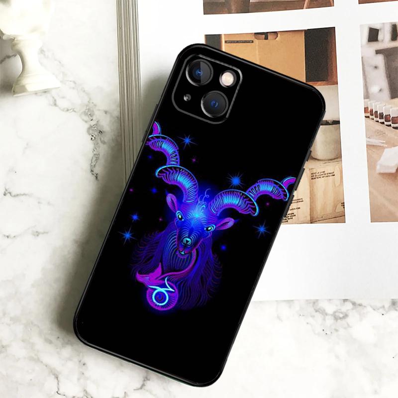 Чехол для телефона «Двенадцать созвездий» для iPhone 17 16 15 14 13 12 11 Pro Max Plus 12 13 Mini 16e 17 Air Cover Coque