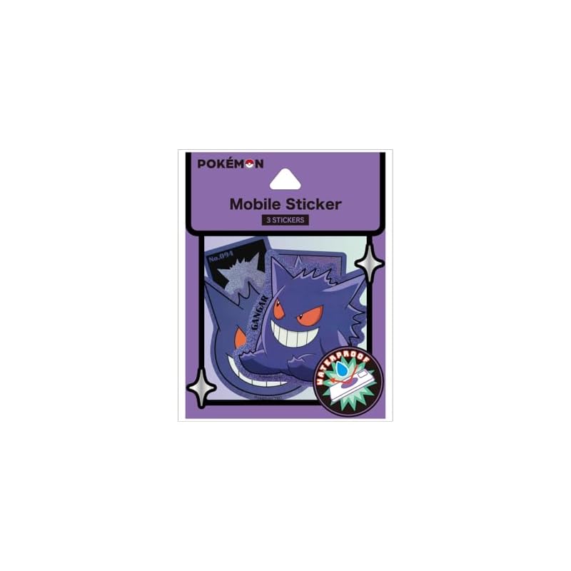 Gourmandies Pokemon Mobile Sticker Gengar PKE-19B