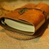 Vintage Faux Leather Leaf String Bound Blank Kraft Paper Diary Journal Notebook Writting Instruments