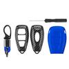 3 Color Car Key Case Carbon Fiber Remote Key Fob Case for Fords/Fiesta/Kuga