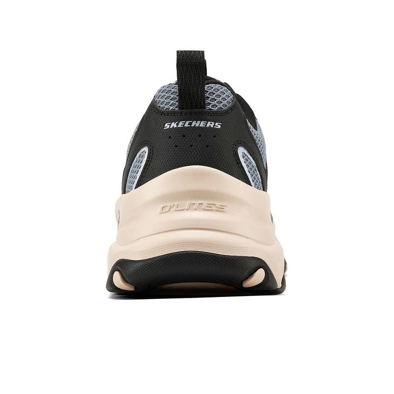 Skechers DLites 5.0 Panda Обувь Удобная Универсальная Амортизирующая Прочная Поддерживающая Легкая Увеличивающая Рост Низкие Папины Кроссовки 232496-BKMT