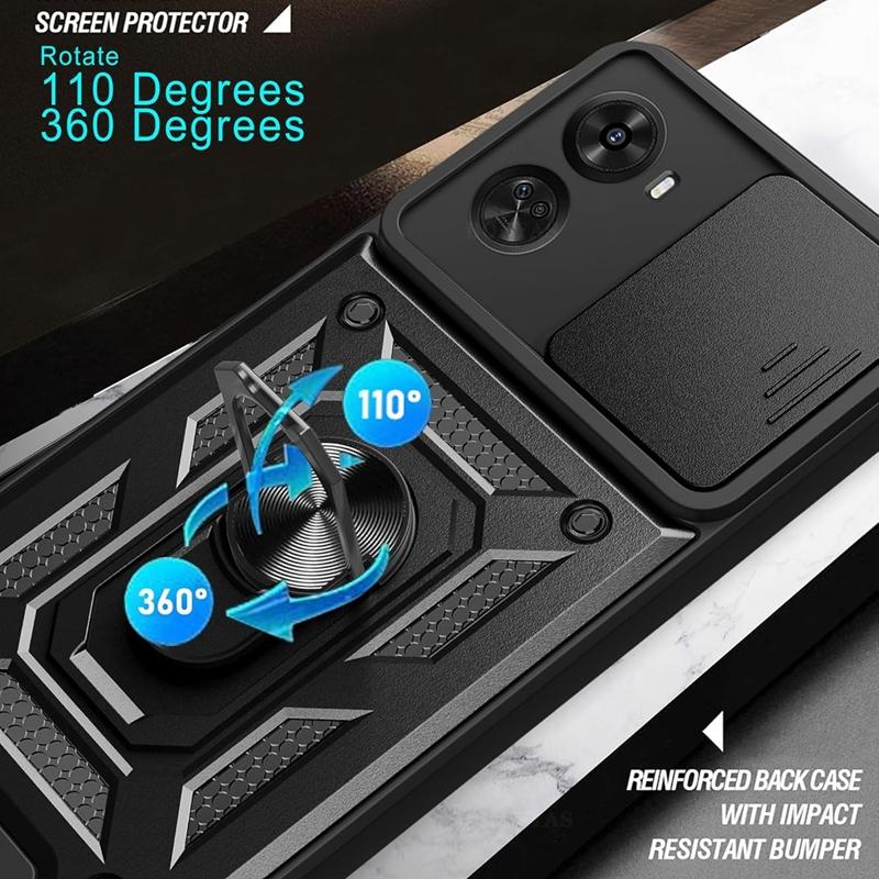 Armor Case For Huawei Nova 12 SE 12S 12i 11 Pro 11i Nova 10 SE Cover Lens Protection With Ring Magnetic Holder Coque Fundas