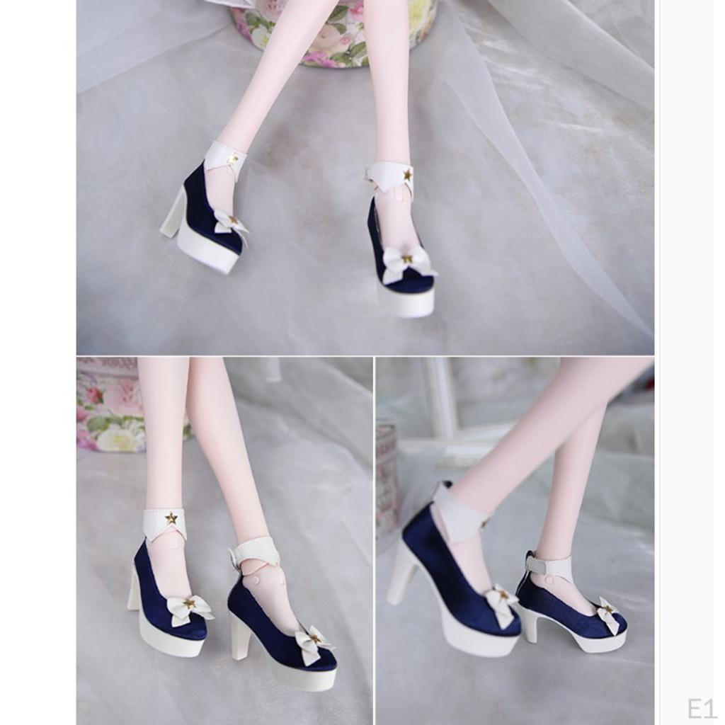 Модные мини-туфли на высоком каблуке с бантом для куклы 1/3 BJD SD Dollfie, аксессуары для праздничной одежды