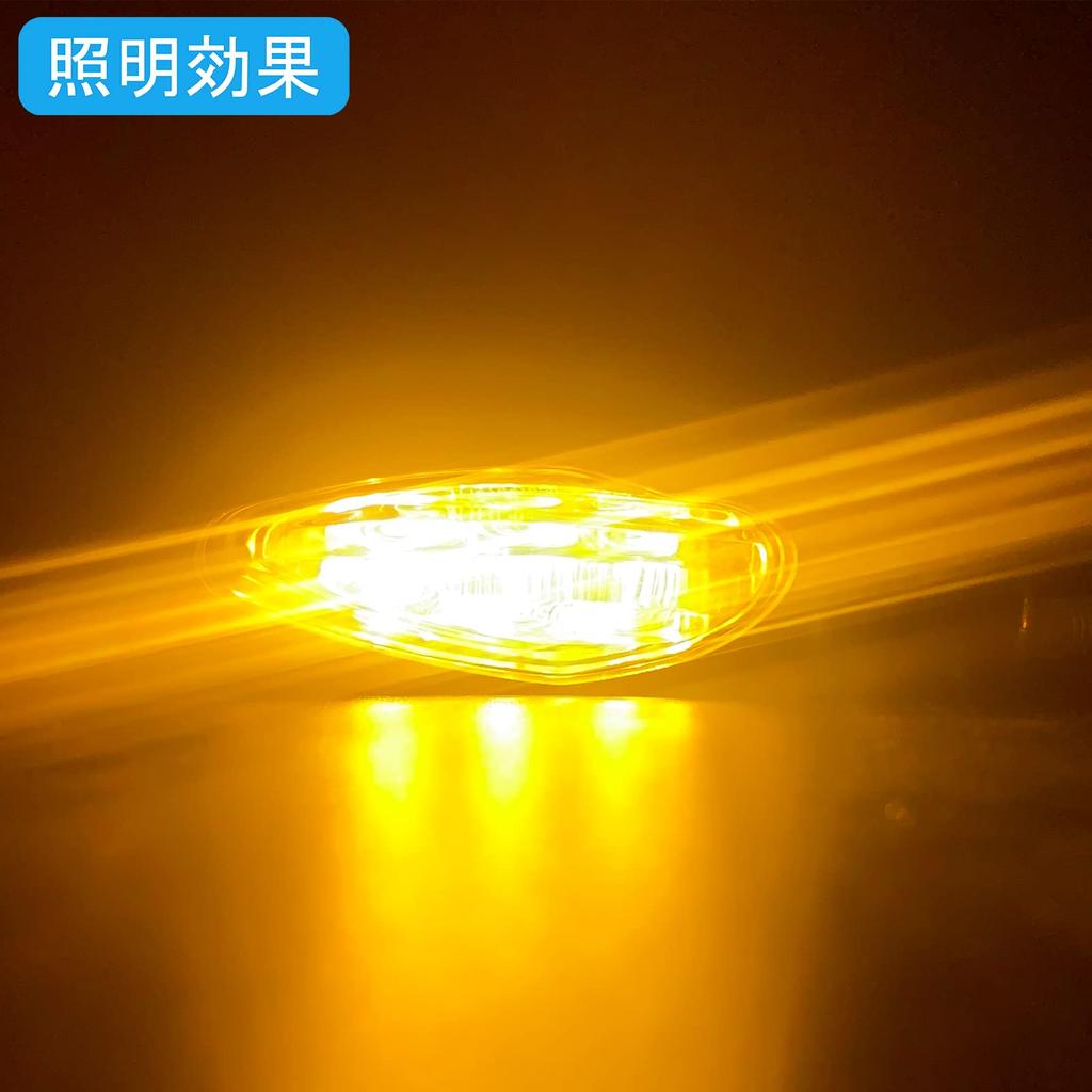 Сертификация MGM Turn Signal E Mark, совместимая с техосмотром транспортного средства, набор из 4 универсальных светодиодных поворотников высокой яркости для мотоциклов 12 В (