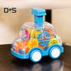 Нажмите, чтобы управлять игрушечной машиной, батарейки не требуются. Детский сад, детская игрушечная машина, прозрачная шестерня, мини-игрушка, школьный автобус, механическая концепция, обучение, день рождения