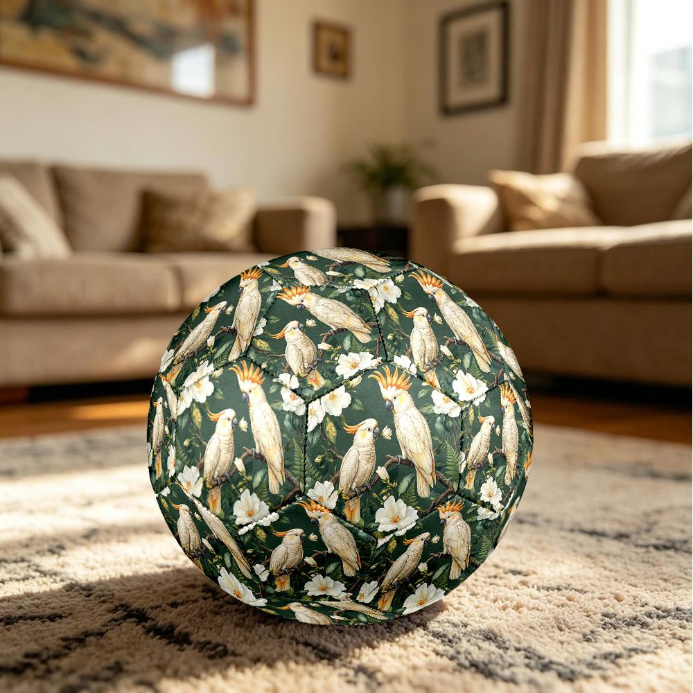 1pc Cockatoo Floral Fantasy Durable Size 5 Soccer Ball Professional Match Training Football Indoor &Outdoor Sports Ball p60174