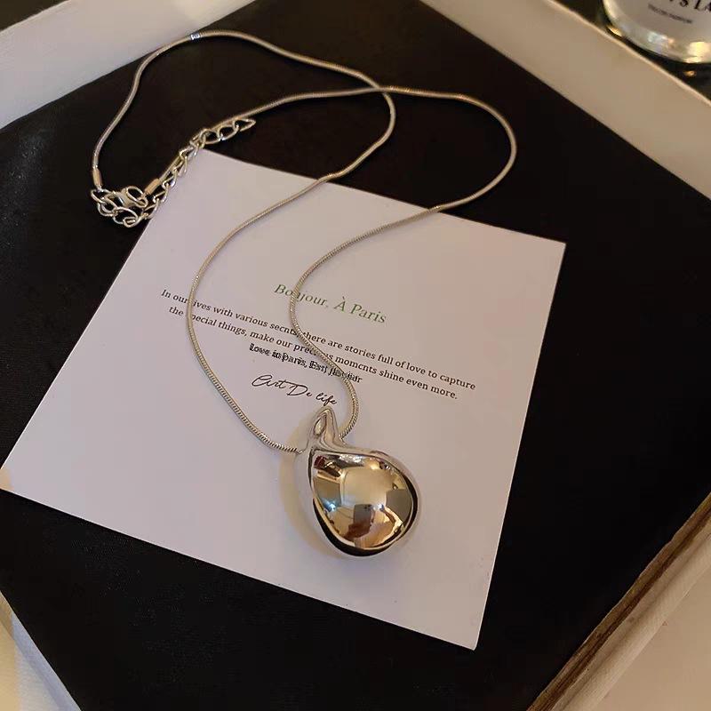 Glossy Teardrop Punk Necklace - European & American Style