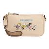 X Snoopy X Peanuts Nolita 19 На молнии Принт Snoopy And Friends Сумка-тоут из фактурной кожи На плечо Женские Сумки Бежевый CE858-IMOQY