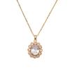 Fashion Sunflower Zircon Pendant Necklaces for Women Gold Color Stainless Steel Necklace Jewelry Party Accessories
