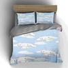 Clouds cartoon rabbits Bedding Duvet cover sets Duvet covers Pillowcases gifts (1 * Duvet Cover 2 * Pillowcases, without duvet insert)