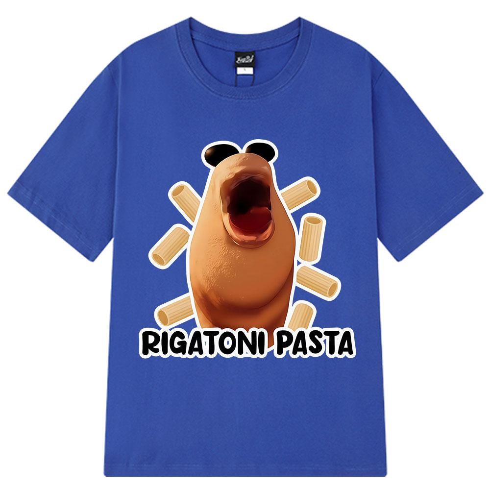 Rigatoni Pasta Marcus The Worm Meme Tshirt Unisex Unisex Fashion Hiphop Tshirt Highquality Shortsleeved Cotton Harajuku Tshirt