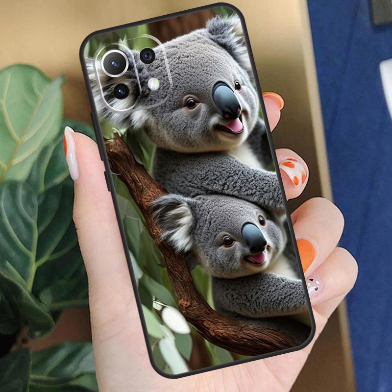 Чехол с коалой для Xiaomi 15 14 Ultra 13T 14T 15T Pro 17 Pro Max POCO X7 Pro X5 X6 F5 F6 F7 F8 Чехол